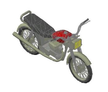 Motocicleta 3d cad